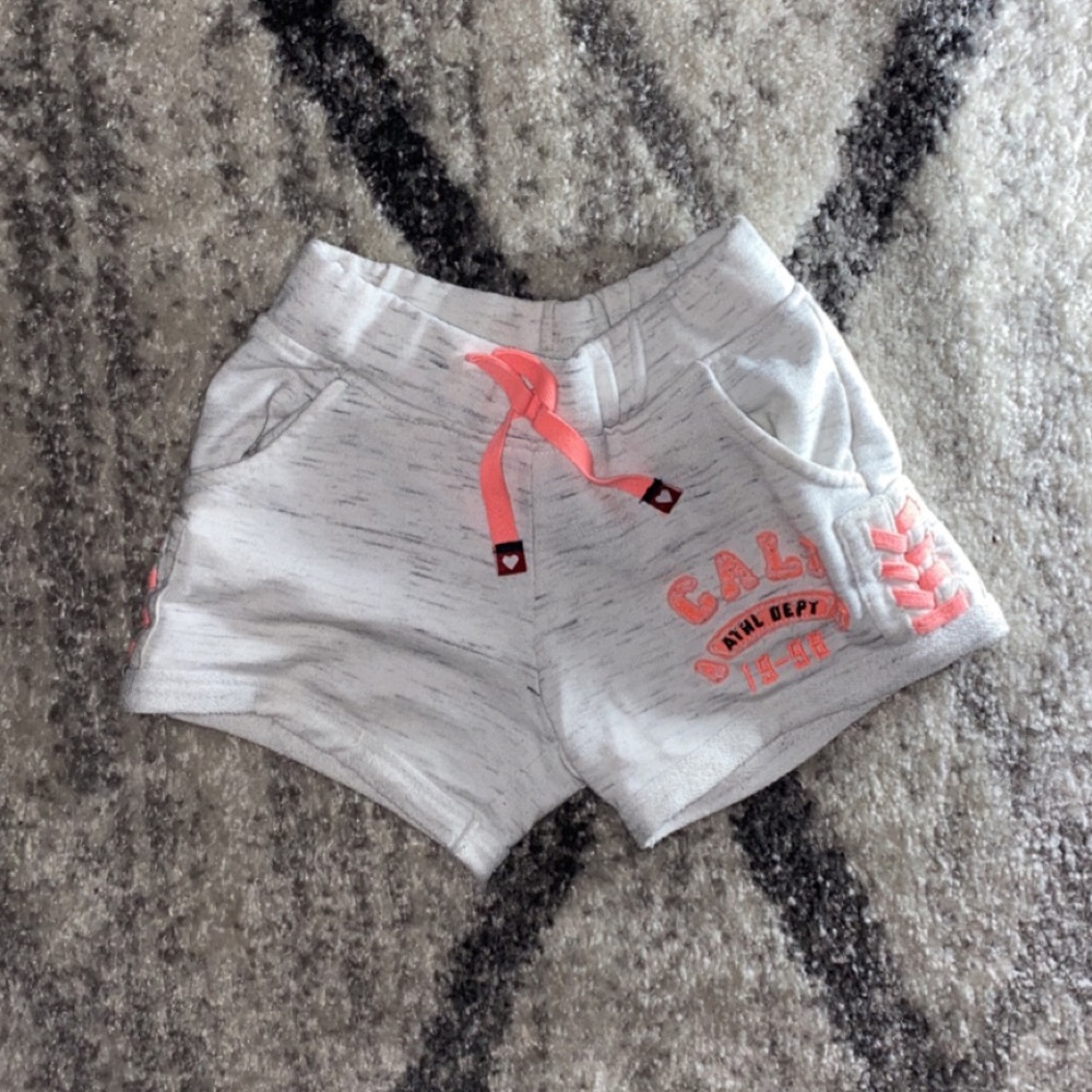 White pajama shorts